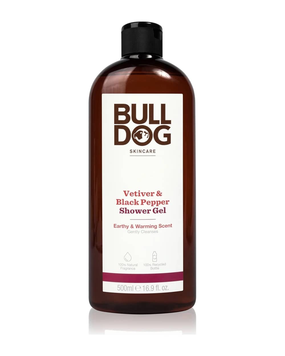 Bulldog Vetiver and Black Pepper gel doccia per uomo