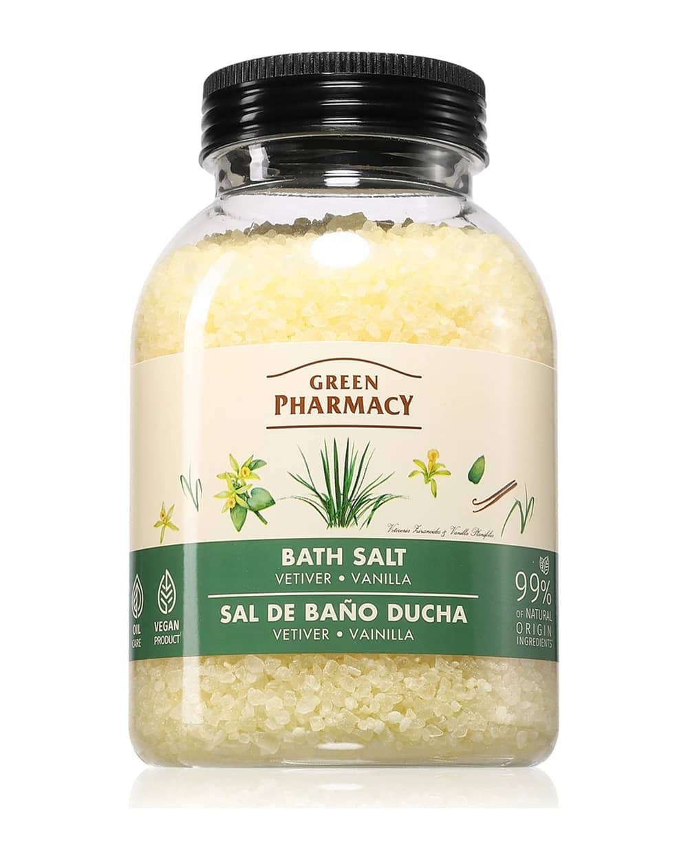 Green Pharmacy Vetiver & Vanilla Bath Salt sale da bagno rilassante