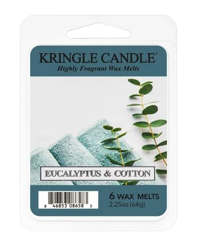 Kringle Candle Eucalyptus & Cotton cera per lampada aromatica
