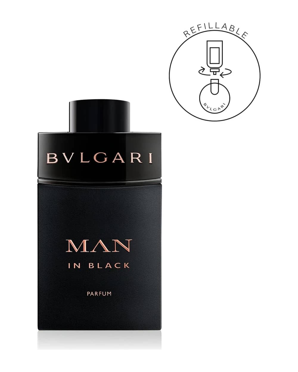 BVLGARI Man In Black Parfum profumo ricaricabile per uomo