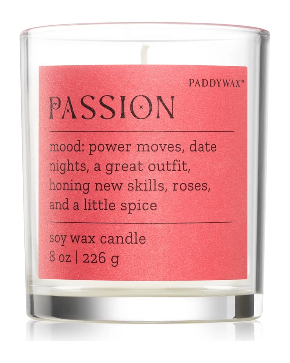 Paddywax Mood Passion Saffron Rose candela profumata