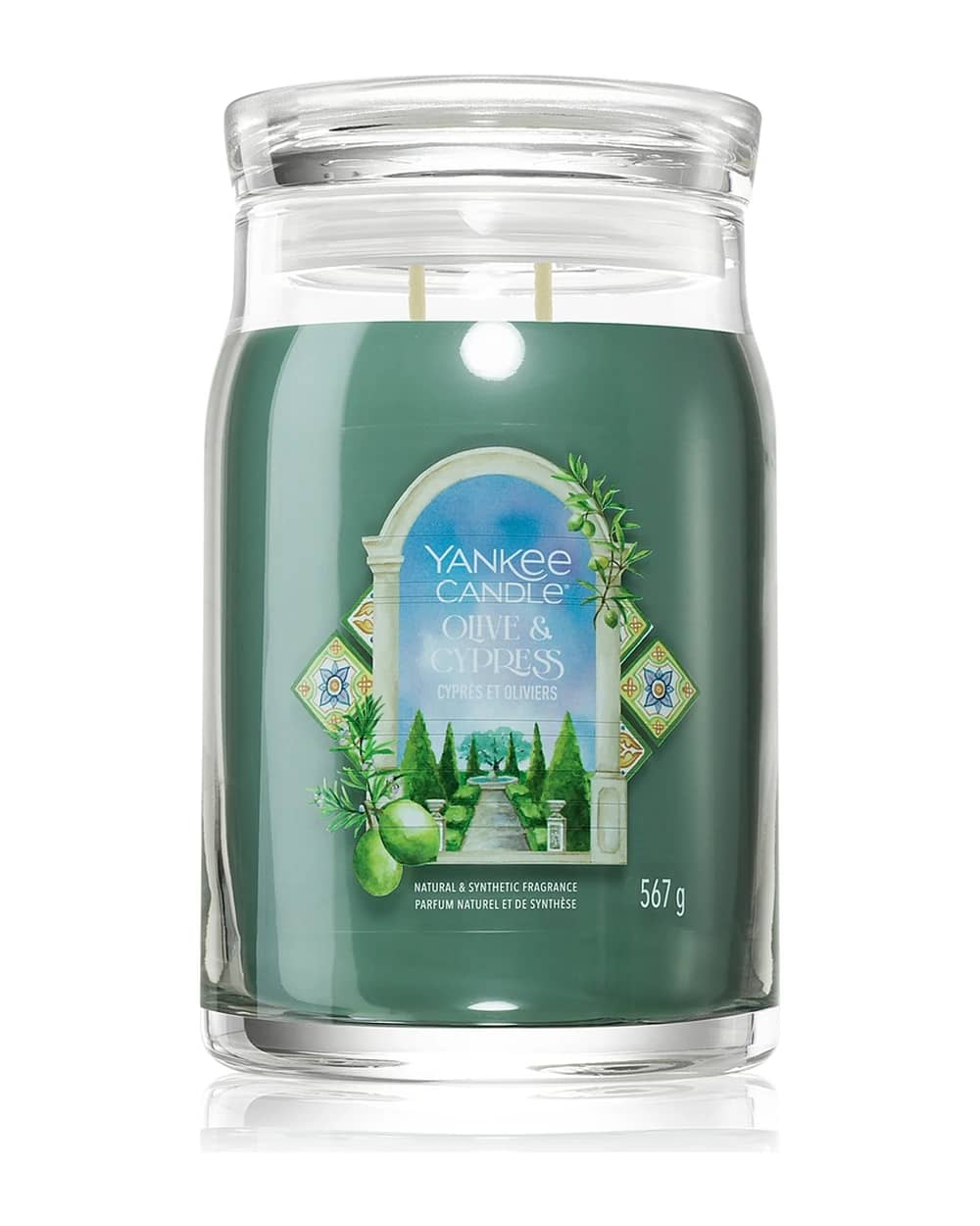 Yankee Candle Olive & Cypress candela profumata