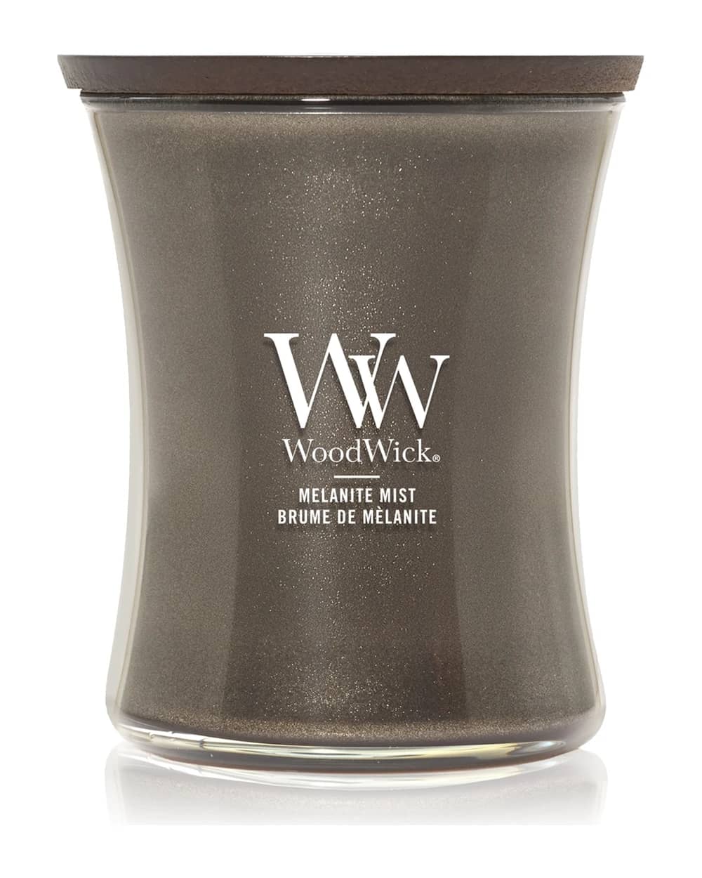 Woodwick Precious Metals Melanite Mist candela profumata