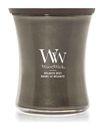 Woodwick Precious Metals Melanite Mist candela profumata