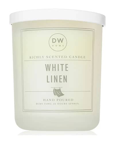 DW Home Signature White Linen candela profumata