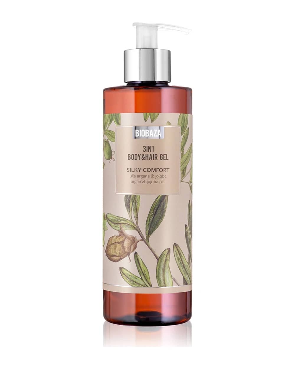 BIOBAZA 3in1 Body&Hair Gel Silky Comfort shampoo, balsamo e gel doccia 3 in 1