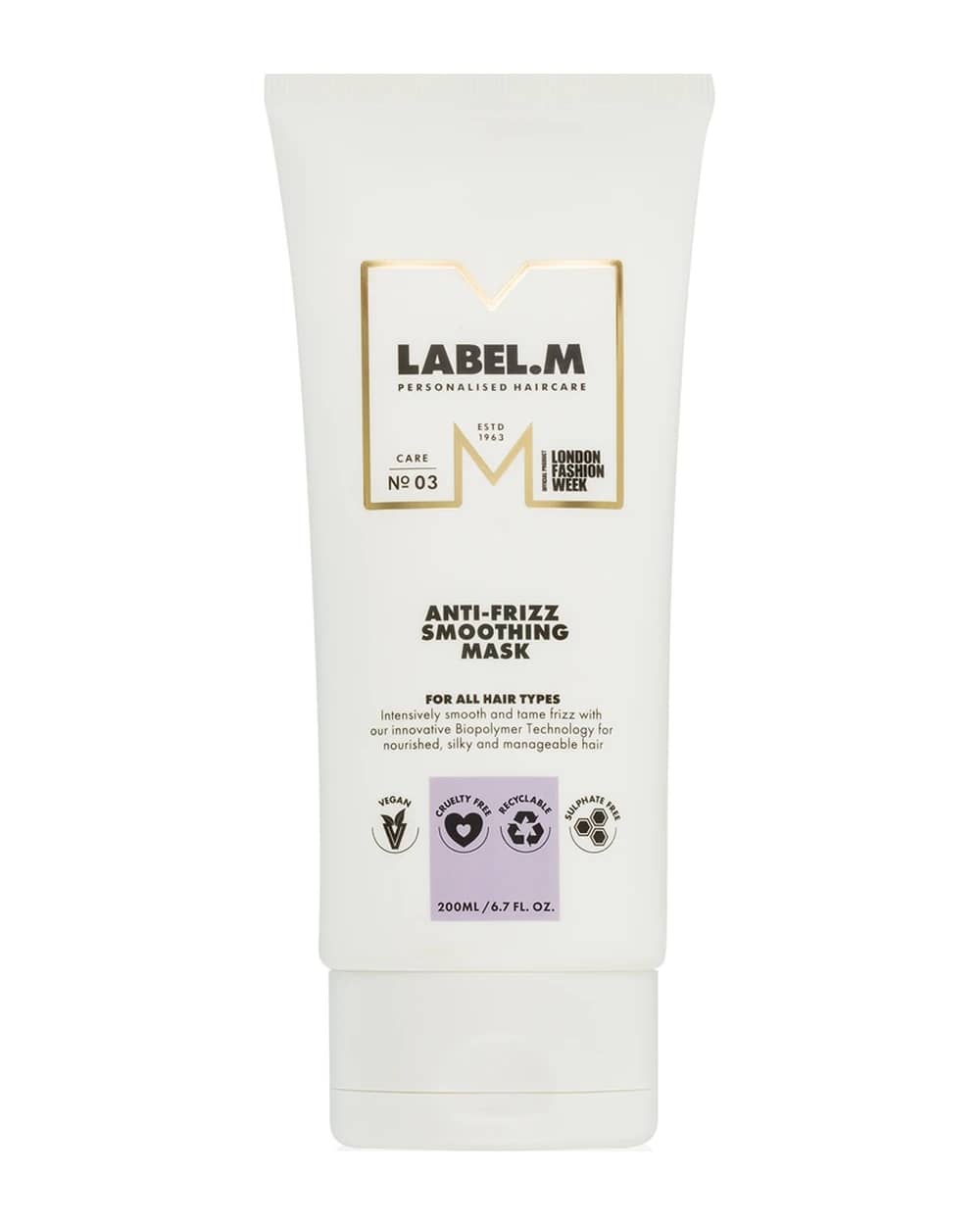 label.m Anti-Frizz Smooting Mask maschera per capelli contro i capelli crespi