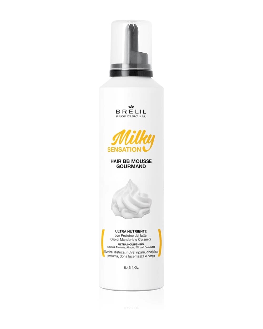 Brelil Professional Milky Sensation Hair BB Mousse idratante per capelli ribelli e crespi