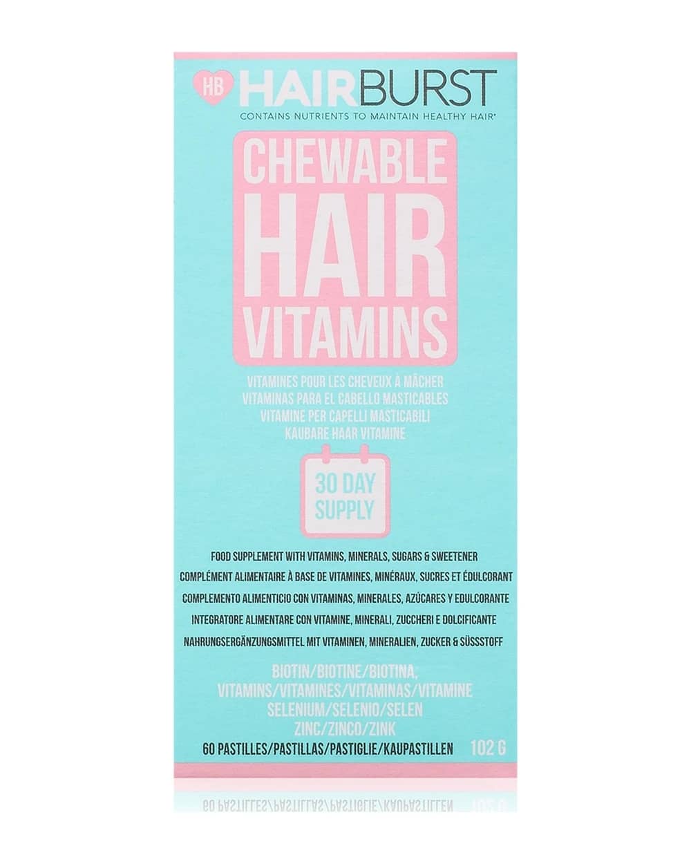 Hairburst Chewable Hair Vitamins compresse da masticare per capelli sani e belli