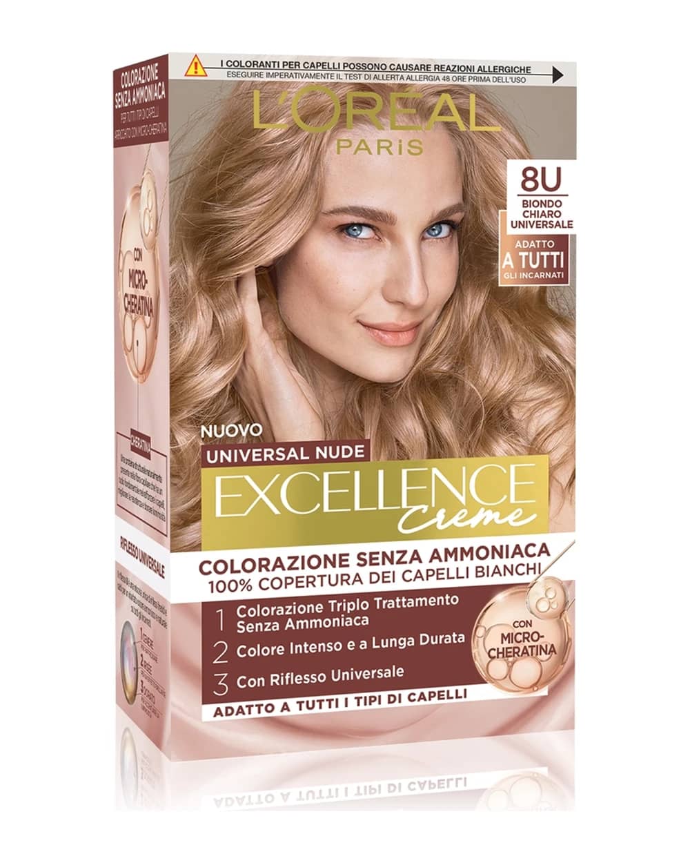 L’Oréal Paris Eccellenza Universal Nudes tinta permanente per capelli