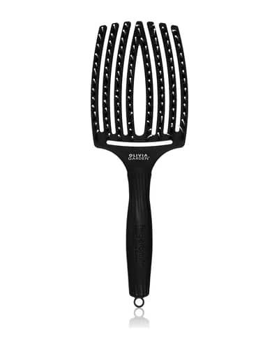 Olivia Garden Fingerbrush Combo spazzola piatta grande con setole di nylon e di cinghiale