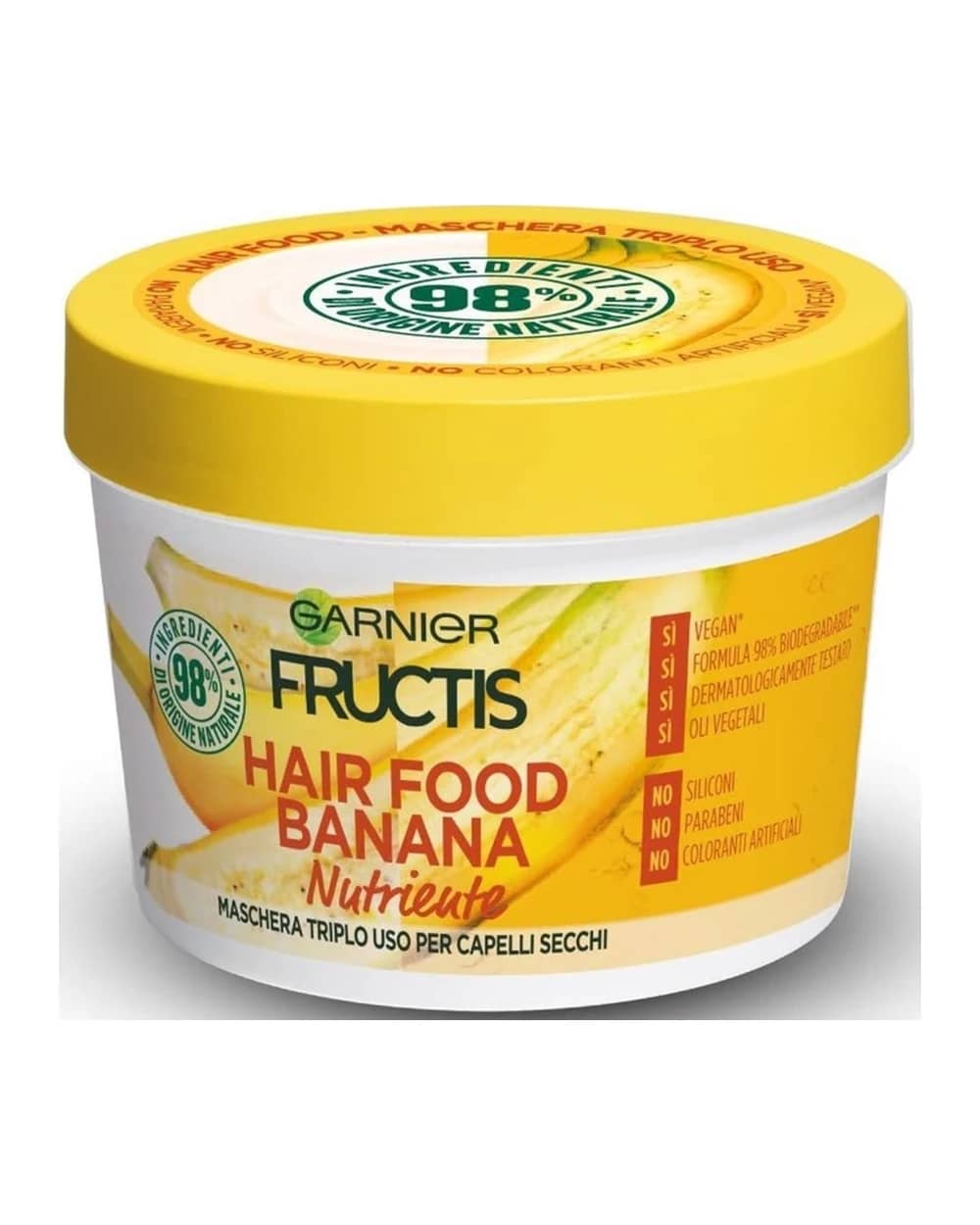 Garnier Fructis Banana Hair Food maschera rivitalizzante per capelli secchi