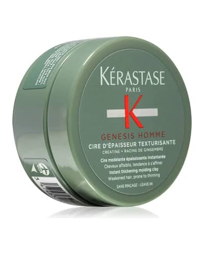Kérastase Genesis Homme Cire D'Épaisseur Texturisante pasta modellante per styling per capelli delicati e diradati
