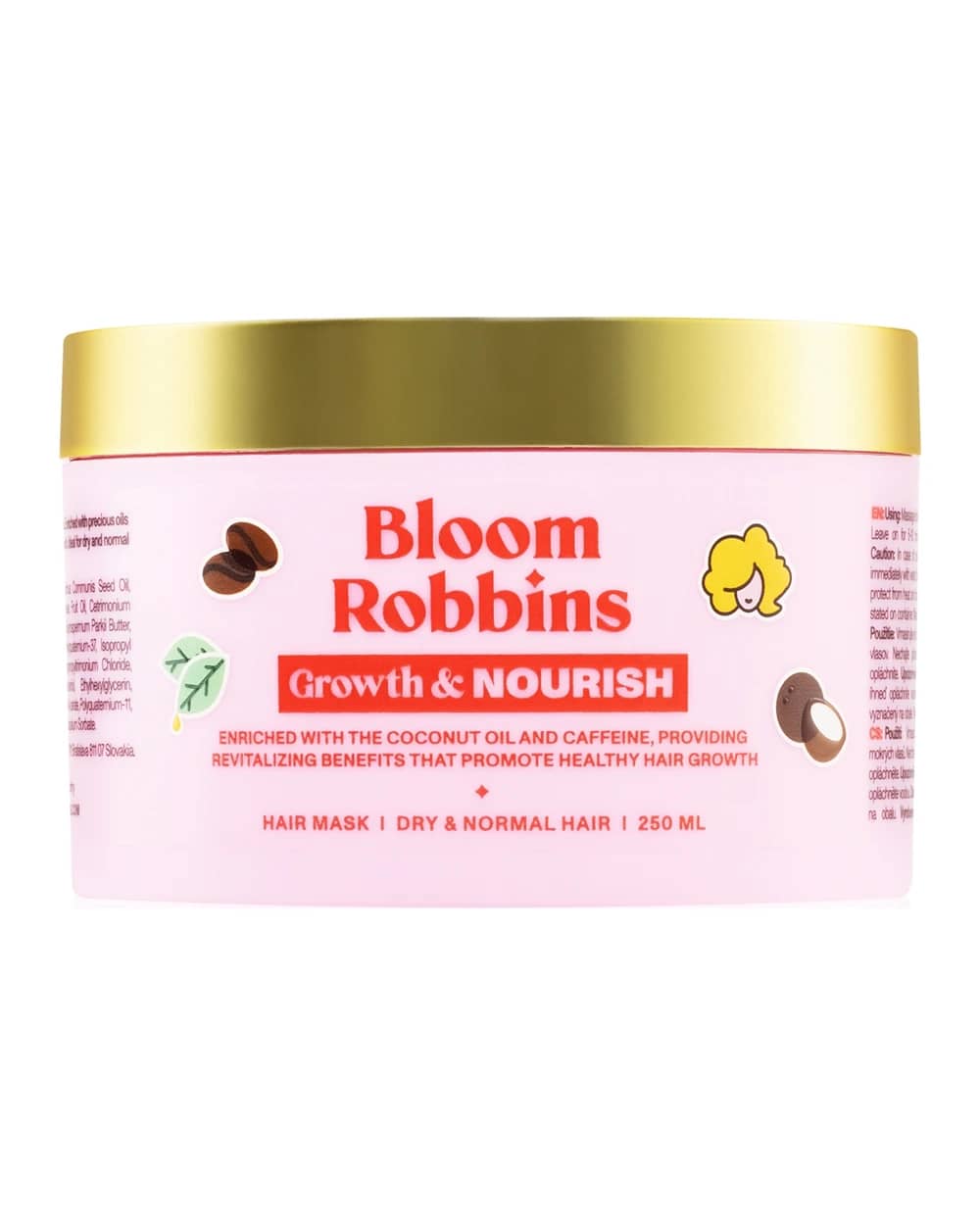 Bloom Robbins Growth & Nourish Hair Mask maschera per capelli nutriente per tutti i tipi di capelli