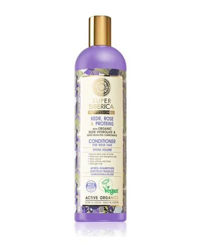Natura Siberica Kedr, Rose & Protein balsamo volumizzante per capelli deboli