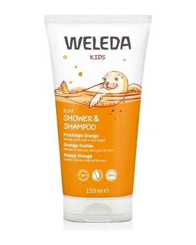 Weleda Kids Happy Orange crema e shampoo doccia per bambini 2 in 1