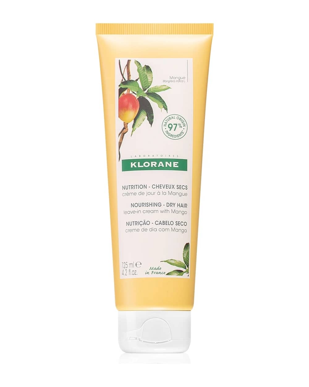 Klorane Mango Leave-in Cream Dry Hair crema senza risciacquo nutriente e idratante