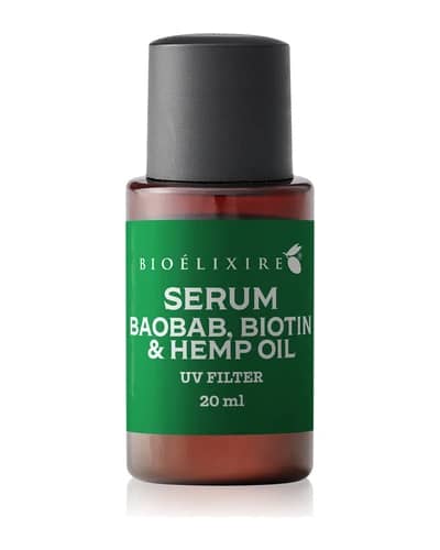Bioélixire Serum Baobab, Biotin & Hemp Oil siero per capelli rovinati e fragili