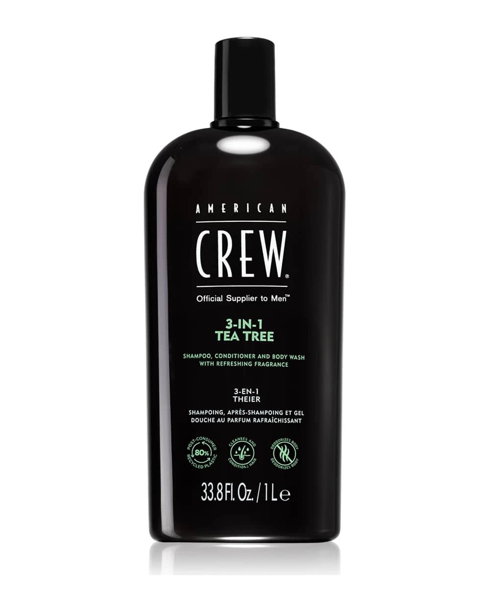 American Crew Hair & Body 3-IN-1 Tea Tree shampoo, balsamo e gel doccia 3 in 1 per uomo