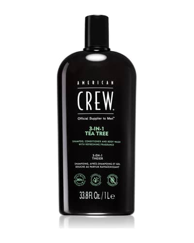 American Crew Hair & Body 3-IN-1 Tea Tree shampoo, balsamo e gel doccia 3 in 1 per uomo