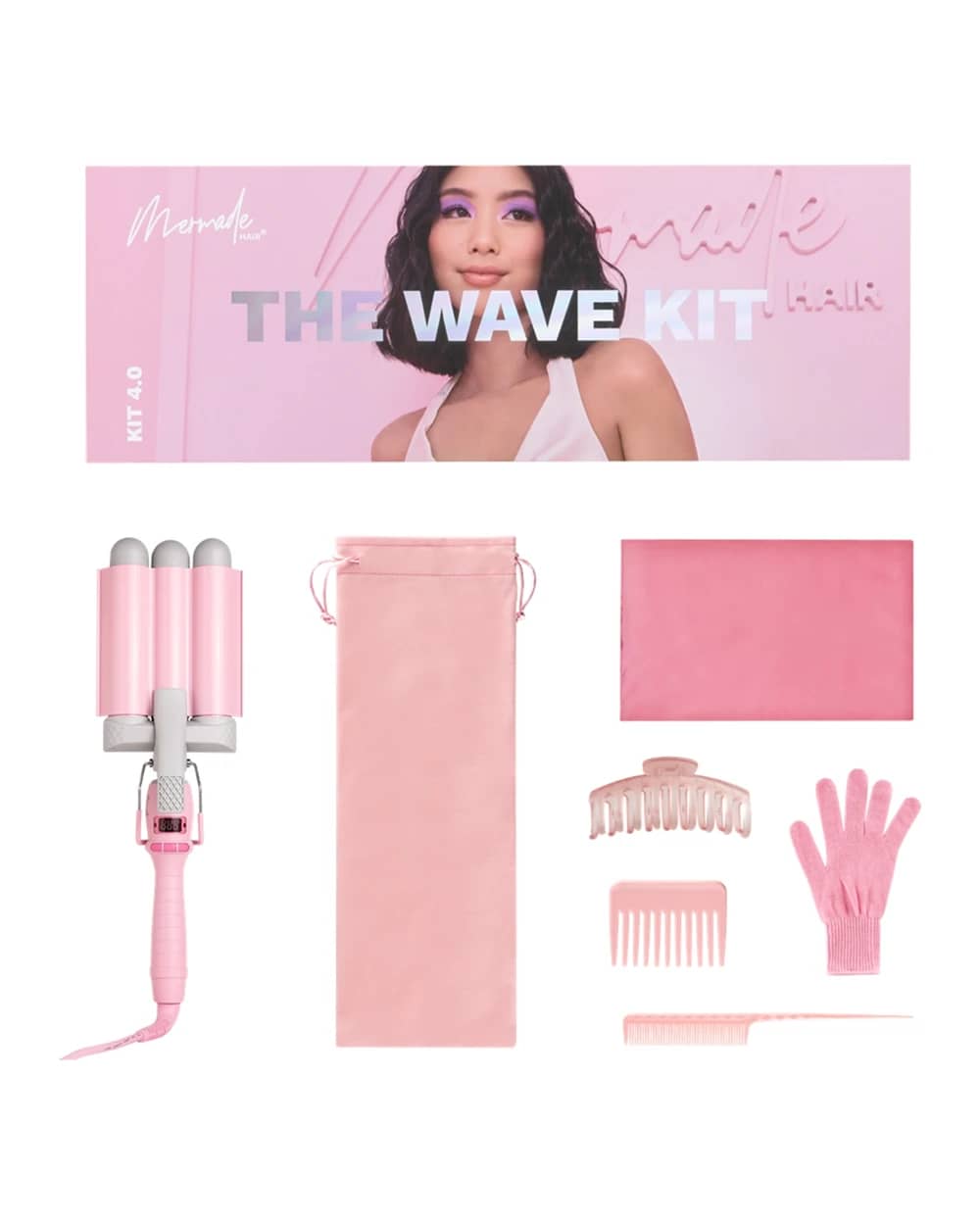 Mermade The Wave Kit piastra triferro con accessori