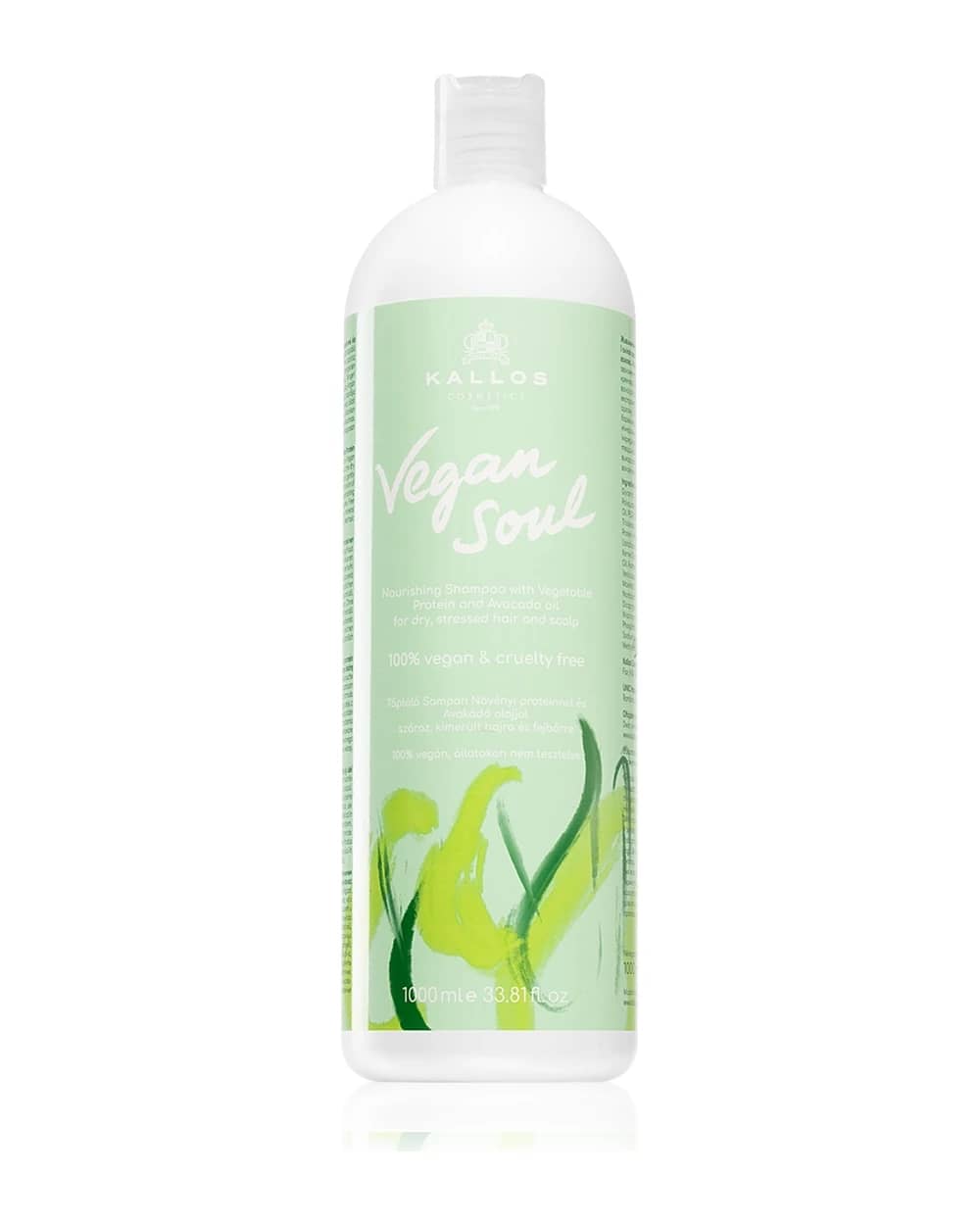 Kallos Vegan Soul Nourishing shampoo nutriente per capelli secchi, stanchi