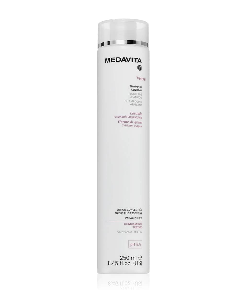 Medavita Velour Soothing Shampoo lenitivo per pelli sensibili e irritate