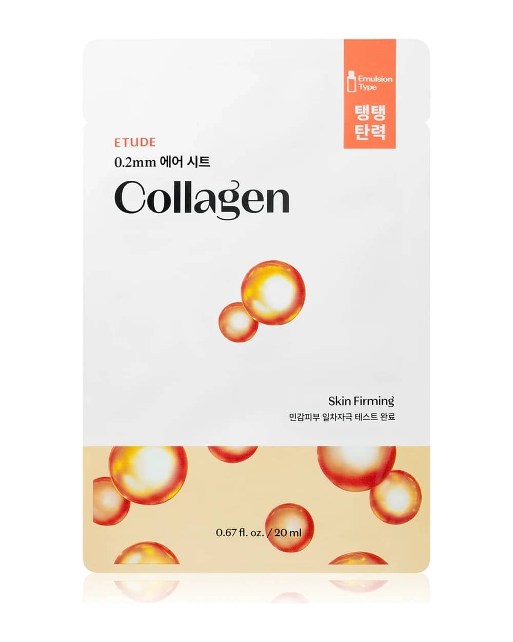 ETUDE 0.2 Therapy Air Mask Collagen maschera antirughe in tessuto per idratare e tendere la pelle