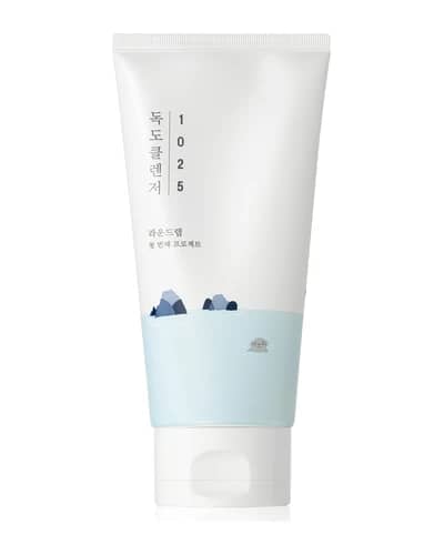 ROUND LAB 1025 Dokdo Cleanser crema detergente in schiuma per pelli sensibili e secche