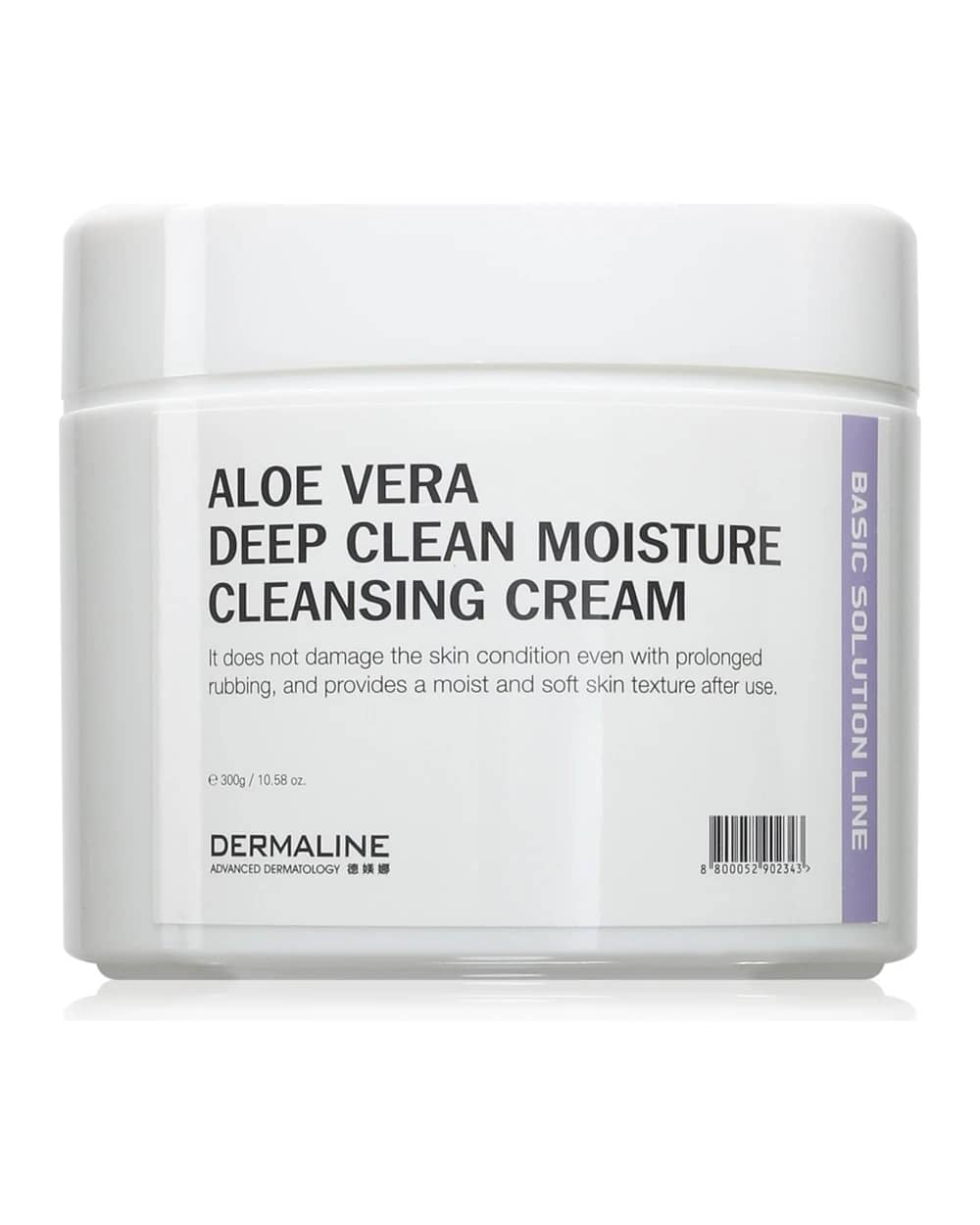 Dermaline Basic Solution Line Aloe Vera Deep Clean Moisture Cleansing Cream crema di pulizia profonda con aloe vera