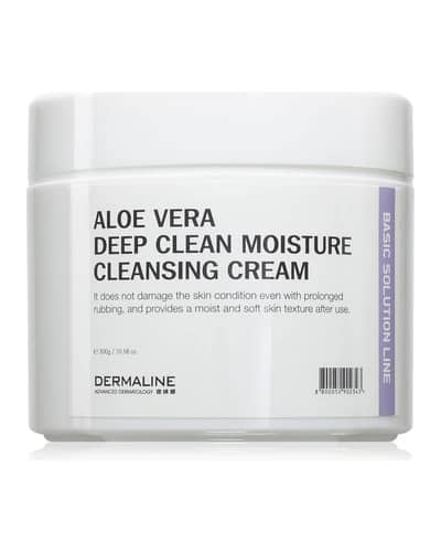 Dermaline Basic Solution Line Aloe Vera Deep Clean Moisture Cleansing Cream crema di pulizia profonda con aloe vera