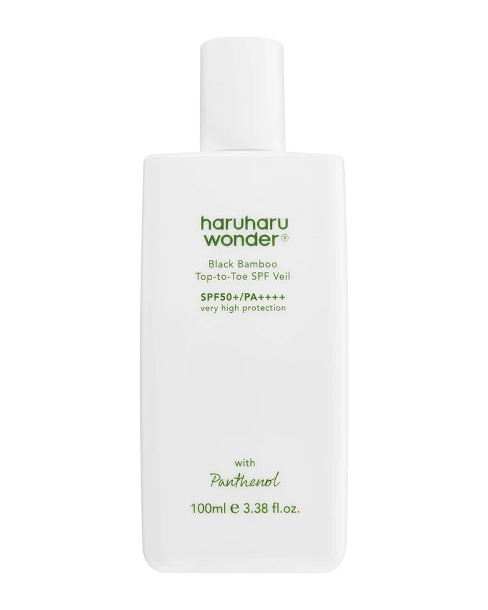 Haruharu Wonder Black Bamboo Top-to-Toe SPF Veil lozione protettiva leggera per corpo e viso