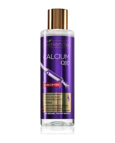 Bielenda Calcium + Q10 Concentrated moisturizing and regenerating anti-wrinkle tonic lozione tonica idratante antirughe