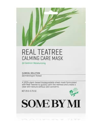Some By Mi Clinical Solution Teatree Calming Care Mask maschera lenitiva in tessuto per pelli problematiche, acne
