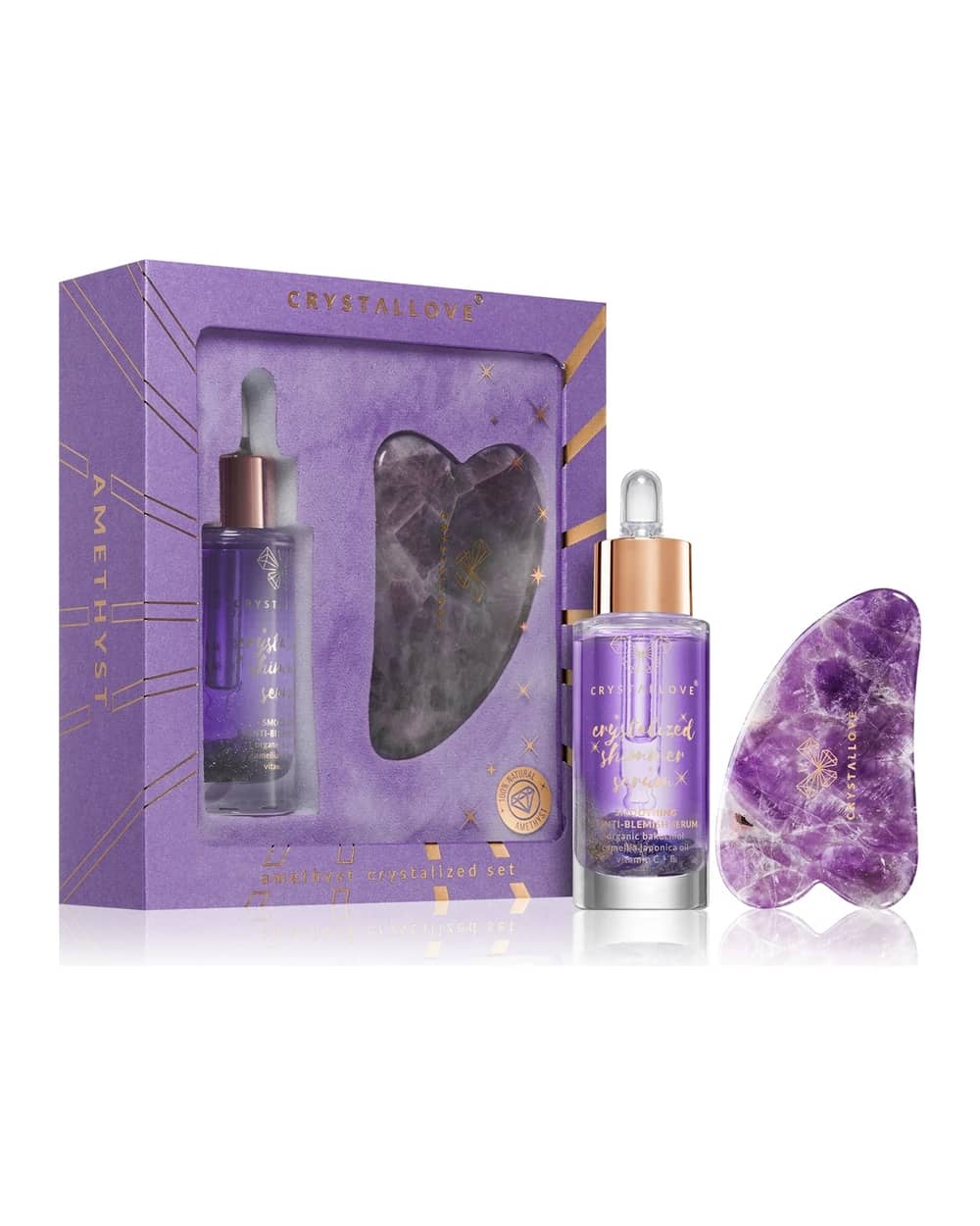 Crystallove Crystalized Amethyst Set kit per la cura del viso