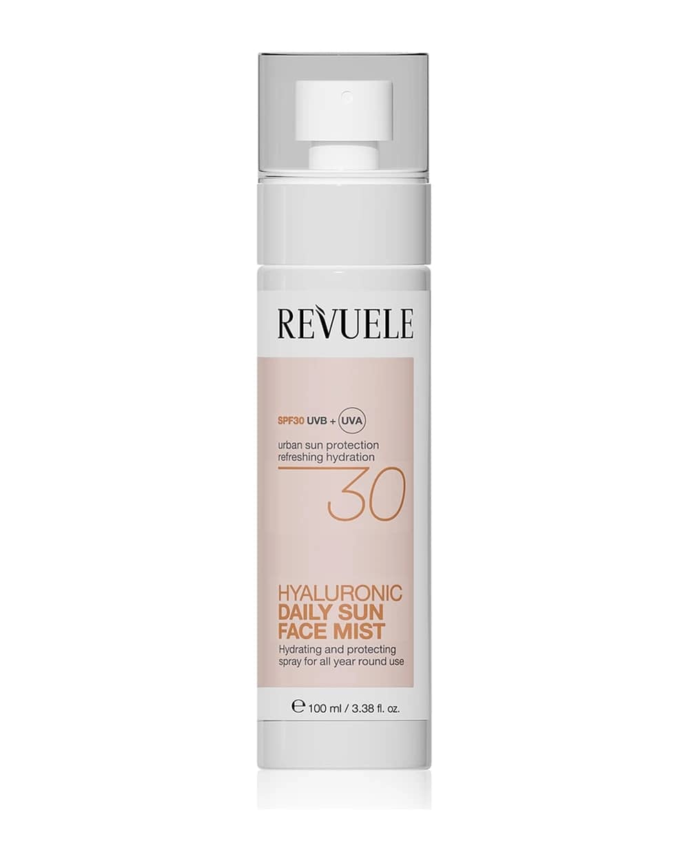 Revuele Daily Sun Hyaluronic Face Mist SPF 30 spray protettivo effetto idratante