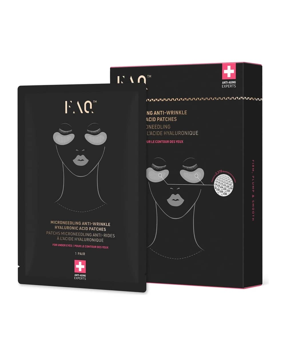 FOREO FAQ™ Microneedling Anti-Wrinkle cerotti antirughe sotto gli occhi con acido ialuronico
