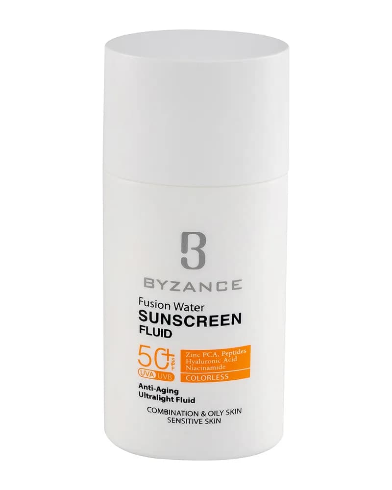 فلوئید ضد آفتاب مدل فیوژن واتر حاوی ضد چروک با SPF50 حجم 50 میلی لیتر