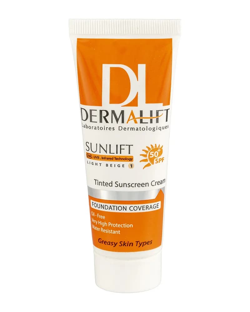 کرم ضد آفتاب رنگی شماره مناسب پوست چرب spf50 حجم 40میل