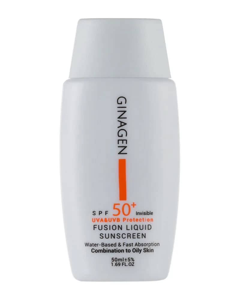 ضد آفتاب بی رنگ مدل Fusion liquid مناسب پوست چرب 50 میلی لیتر