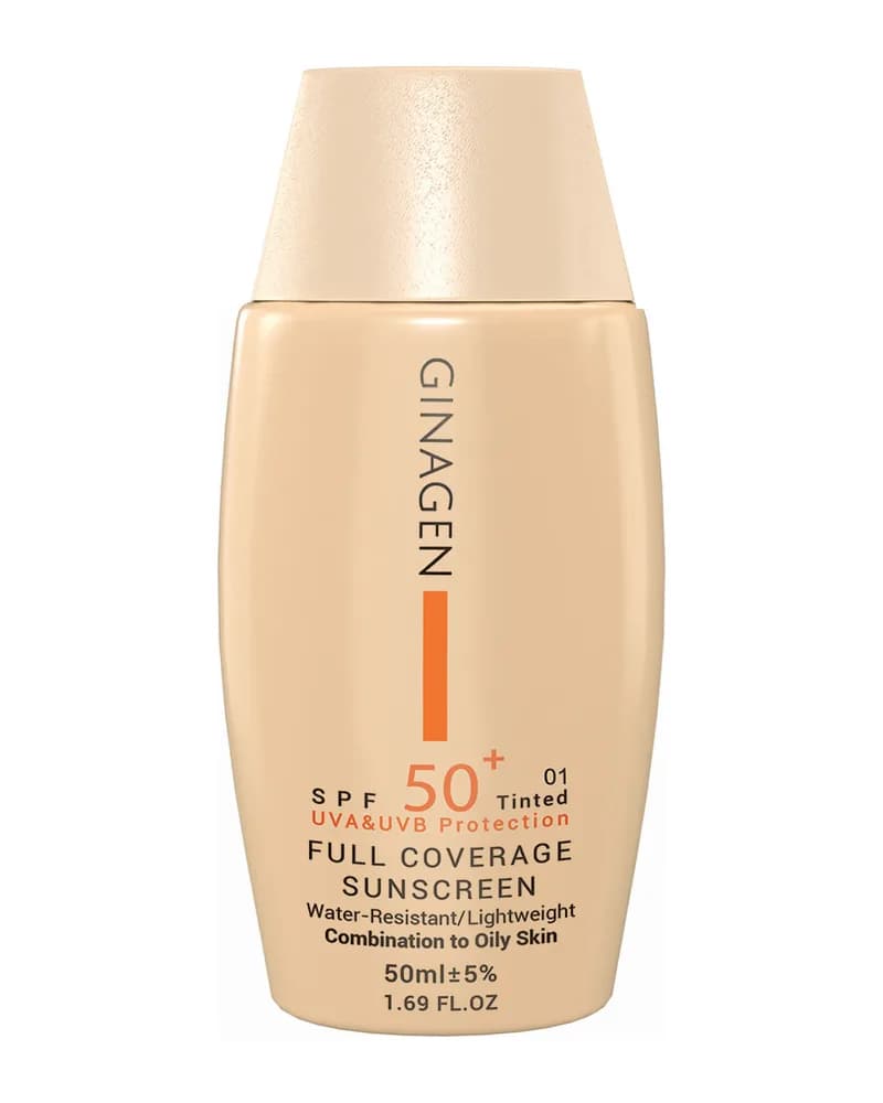 کرم ضد آفتاب رنگی مدل SPF50 مناسب پوست چرب و مختلط حجم 50 میلی لیتر