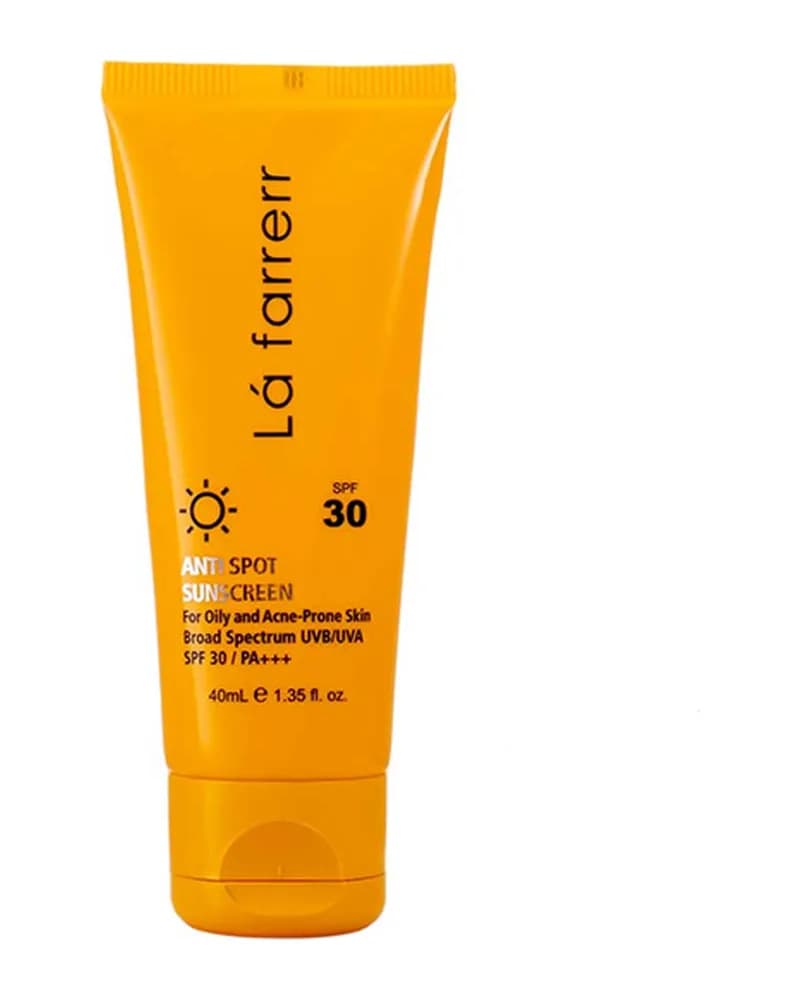 ضد آفتاب و ضد لک SPF 30 بدون رنگ پوست چرب و آکنه دار