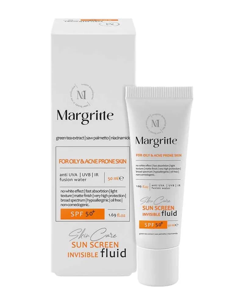 فلوئید ضد آفتاب بی رنگ با SPF50 مناسب پوست چرب و مستعد آکنه حجم 50 میلی لیتر
