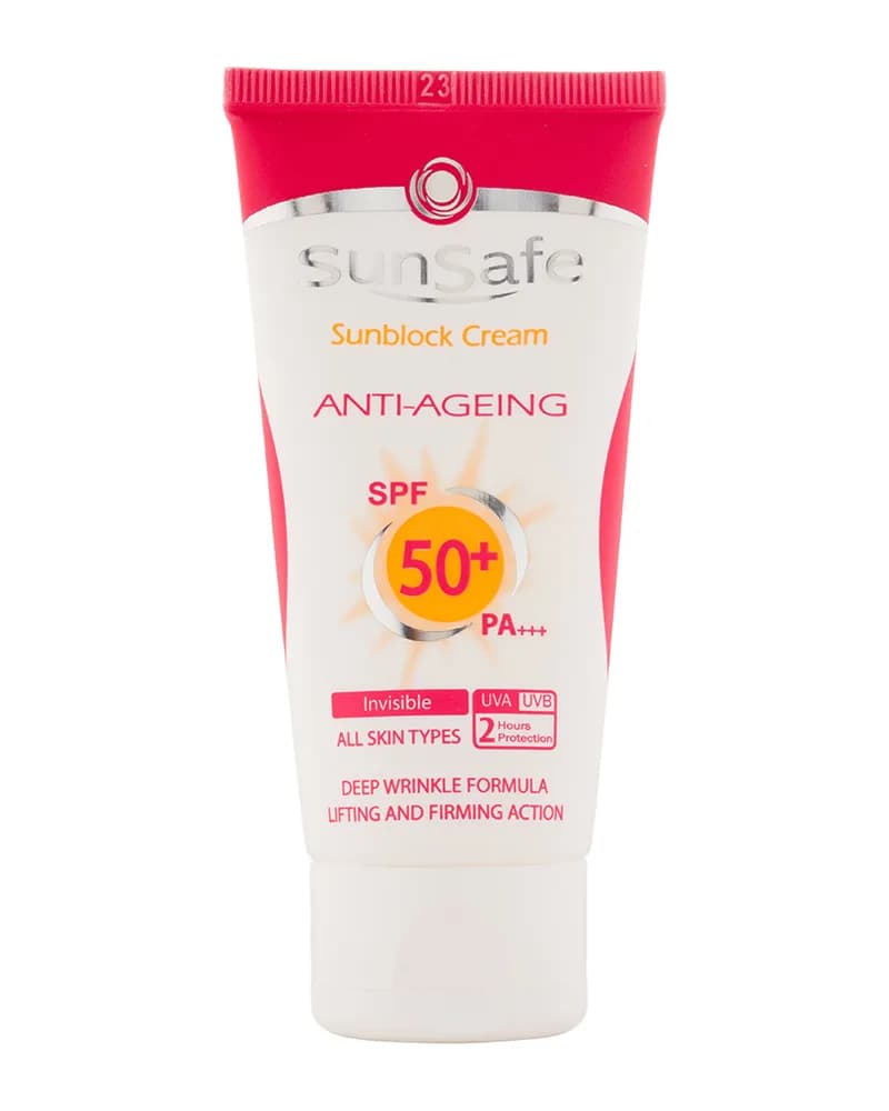 کرم ضد آفتاب و ضد چروک فاقد رنگ spf50