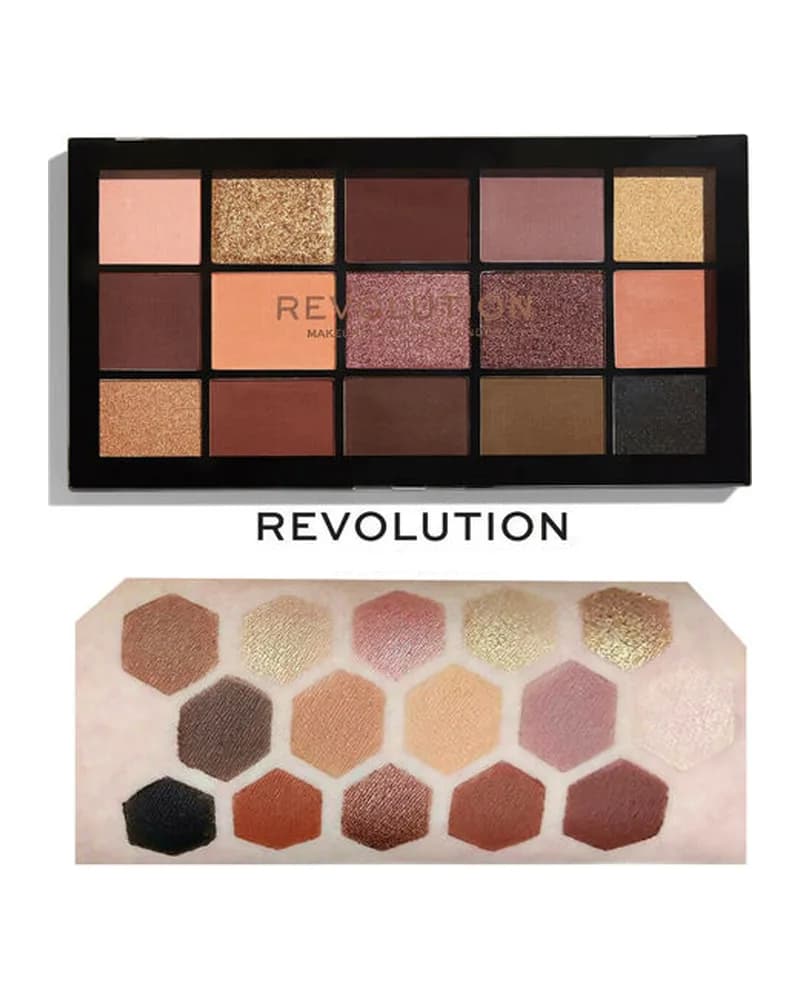 پالت سایه چشم 15 رنگ رولوشن مدل Velvet Rose