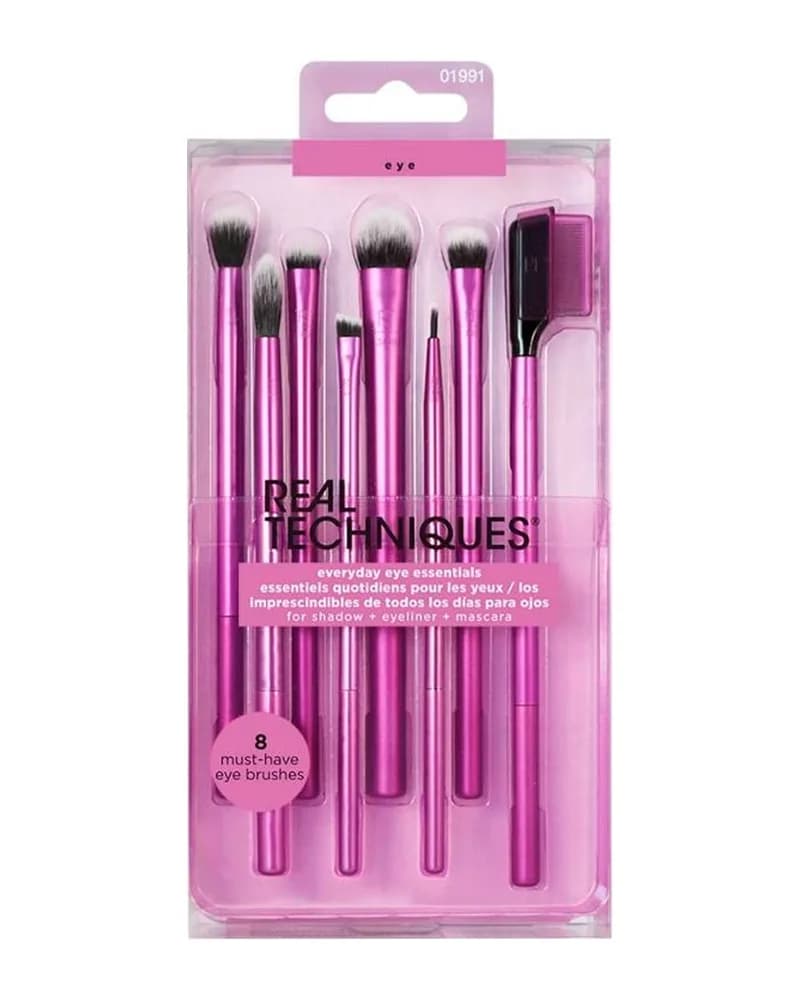 ست براش آرایش چشم 8 عددی ریل تکنیک مدل everyday eye essentials