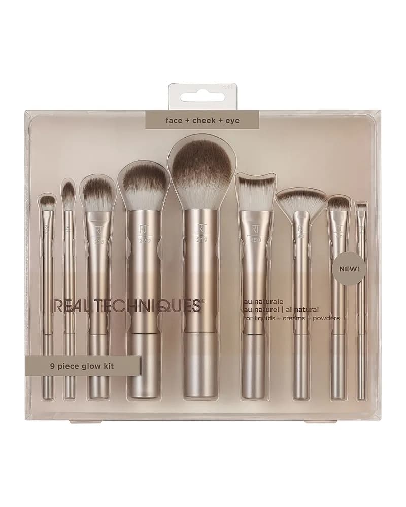 ست براش 9 تیکه ریل تکنیک مدل Au Naturale