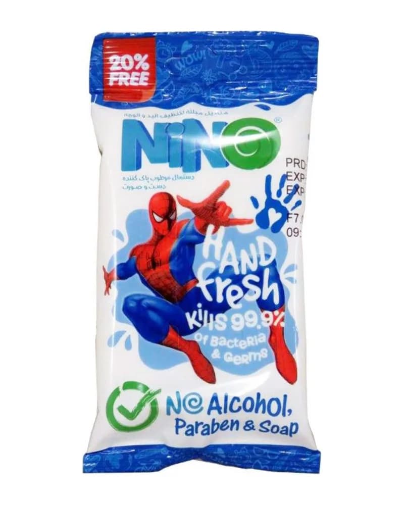 دستمال مرطوب نینو طرح Spider Man