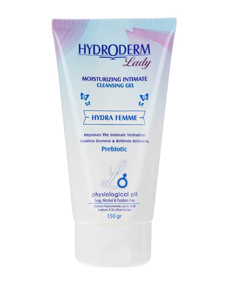 ژل بهداشتی مرطوب کننده بانوان هیدرودرم لیدی Hydra-Femme