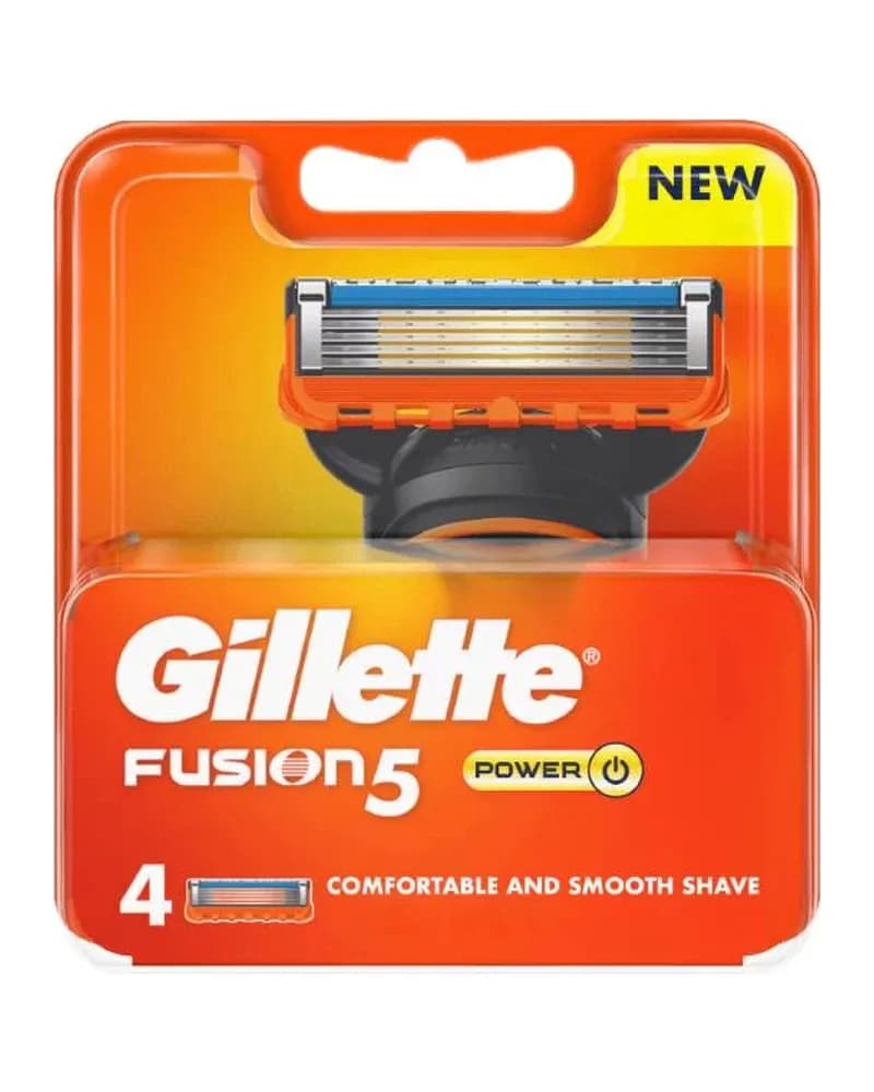 تیغ یدک ژیلت مدل Fusion 5 Power بسته چهار عددی